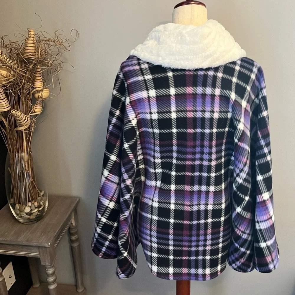Fleece poncho
